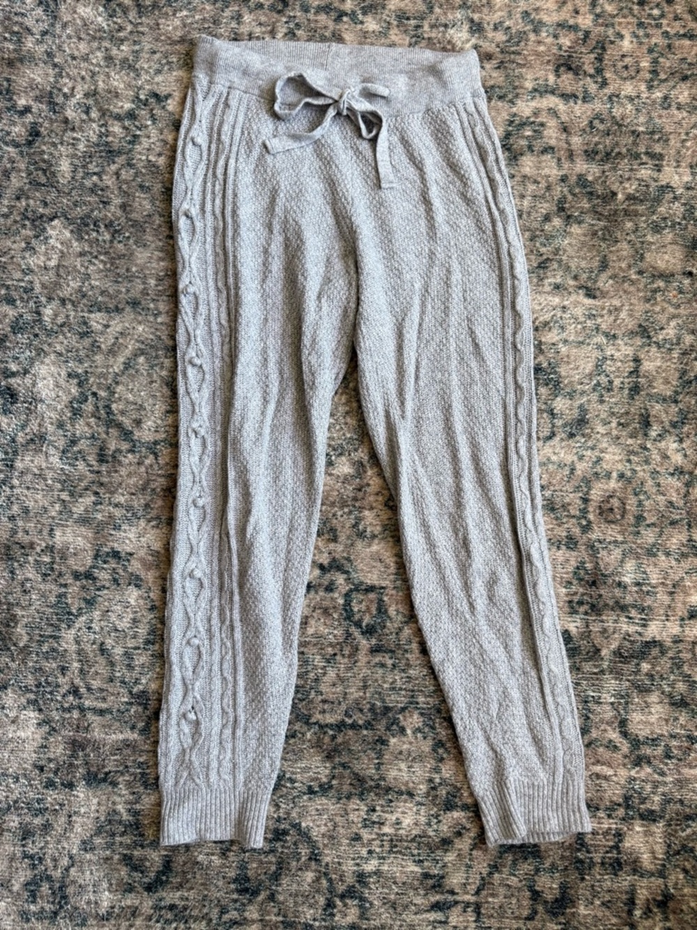ANTHROPOLOGIE E is for Eloise Cable-Knit Lounge Pants